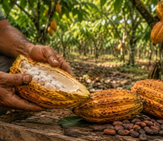 Como o cacau de Rondônia chegou ao pódio nacional por cinco anos seguidos Fruto aberto e amêndoas mostram a origem e a qualidade do cacau de Rondônia