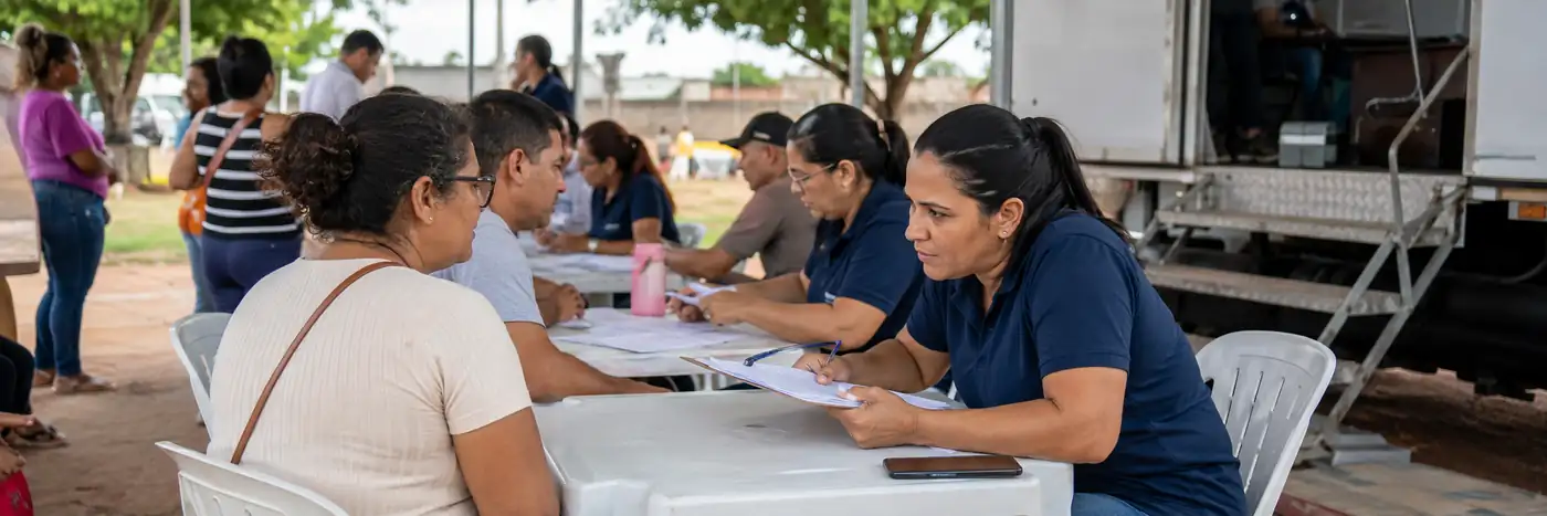 Atendimento itinerante do CadÚnico Porto Velho na Zona Leste