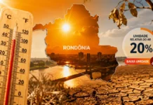 Calor e baixa umidade em Rondônia exigem cuidados neste sábado, prevê INMET Calor e baixa umidade em Rondônia representados por sol forte, termômetro e cenário de tempo seco