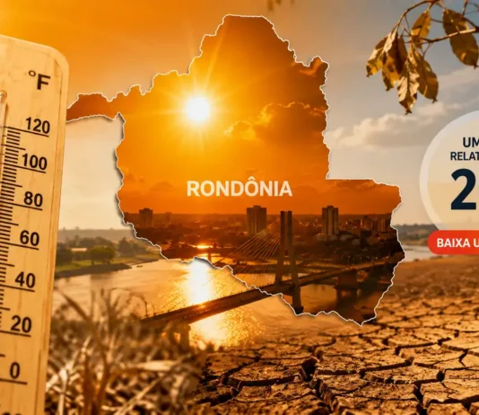 Calor e baixa umidade em Rondônia exigem cuidados neste sábado, prevê INMET Calor e baixa umidade em Rondônia representados por sol forte, termômetro e cenário de tempo seco