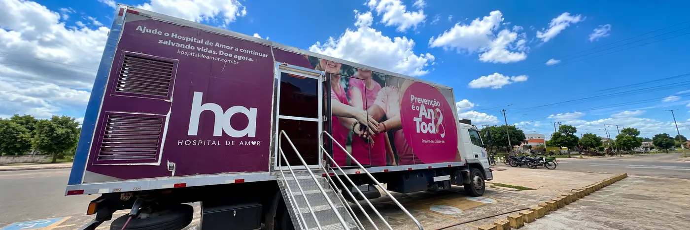 Carreta do Hospital de Amor prevista para exames gratuitos em Jaru