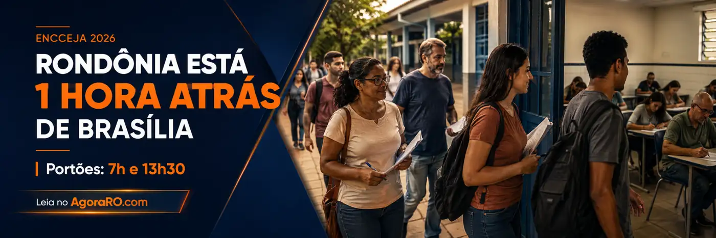 Horários do Encceja em Rondônia: portões abrem às 7h e 13h30 e o estado está uma hora atrás de Brasília