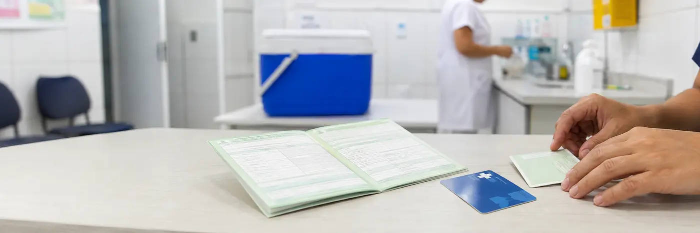Documentos e caderneta para vacinação em Porto Velho