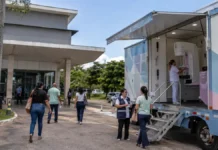 Defensoria recebe unidade do Hospital de Amor para exames sem agendamento exames do Hospital de Amor
