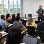 Professores de Rondônia têm vagas de mestrado em Porto Velho e Ji-Paraná Professores participam de aula sobre mestrado para professores em Rondônia