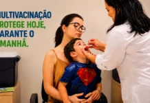 Multivacinação no Porto Velho Shopping vai até 1º de setembro; veja horários Criança acompanhada pela mãe recebe atendimento de multivacinação em Porto Velho