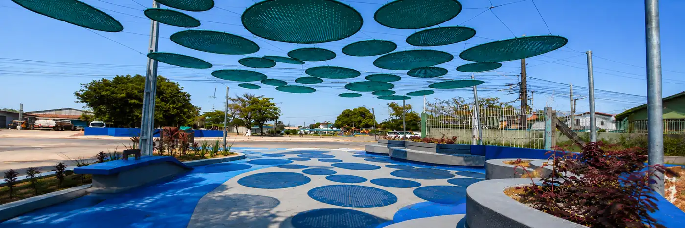 Pocket Park de Porto Velho na avenida Calama