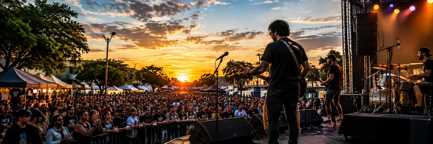 evento de rock ao ar livre relacionado ao Rock in Rua em Vilhena