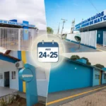 Suspensão temporária de agendamentos atinge 21 UBSs de Porto Velho Fachadas de UBSs de Porto Velho em composição sobre suspensão temporária de agendamentos