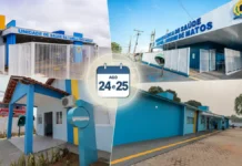 Suspensão temporária de agendamentos atinge 21 UBSs de Porto Velho Fachadas de UBSs de Porto Velho em composição sobre suspensão temporária de agendamentos