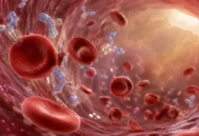 Brasil é primeiro país a aprovar tratamento para doença autoimune rara do sangue Tratamento para anemia hemolítica autoimune ilustrado por hemácias, anticorpos e mapa do Brasil
