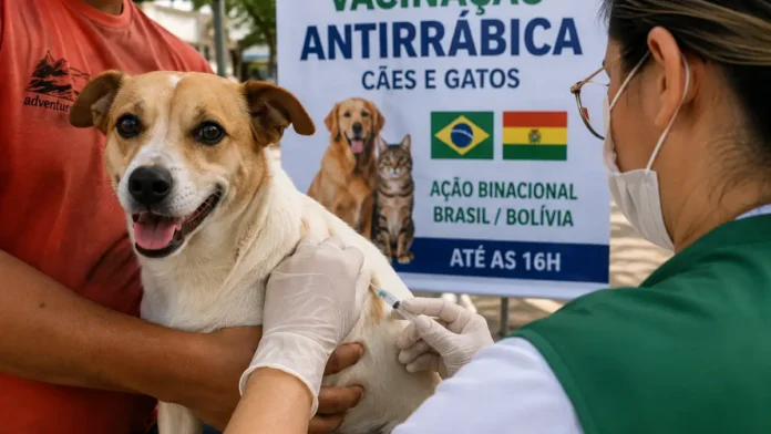 Vacinação antirrábica em Guajará-Mirim integra ação de prevenção na fronteira
