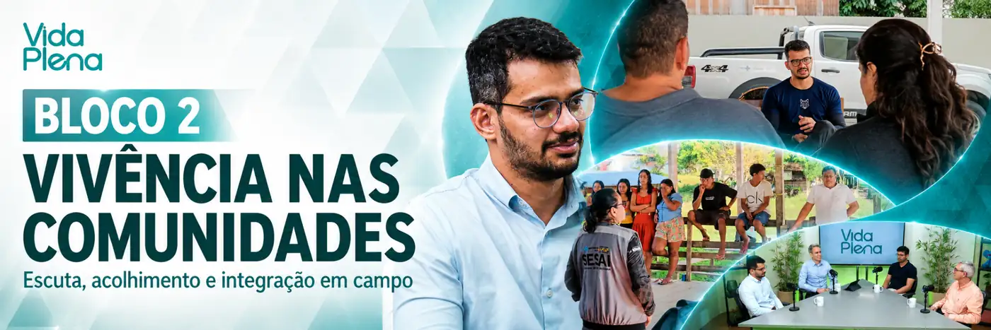 Profissionais de saúde em comunidade remota durante ações do Programa de Aprimoramento em Oncologia mostradas no Vida Plena
