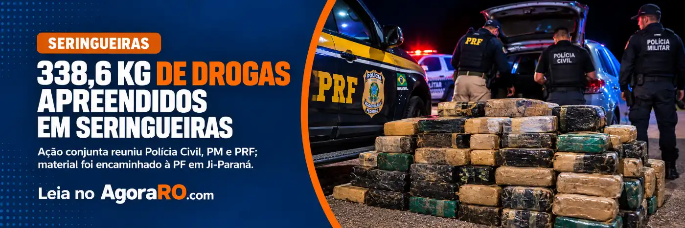 Apreensão de drogas em Seringueiras mobilizou Polícia Civil, Polícia Militar e PRF