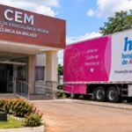 Rolim de Moura abre agendamento para exames preventivos a partir do dia 21 CEM e unidade do Hospital de Amor em ação de exames preventivos em Rolim de Moura