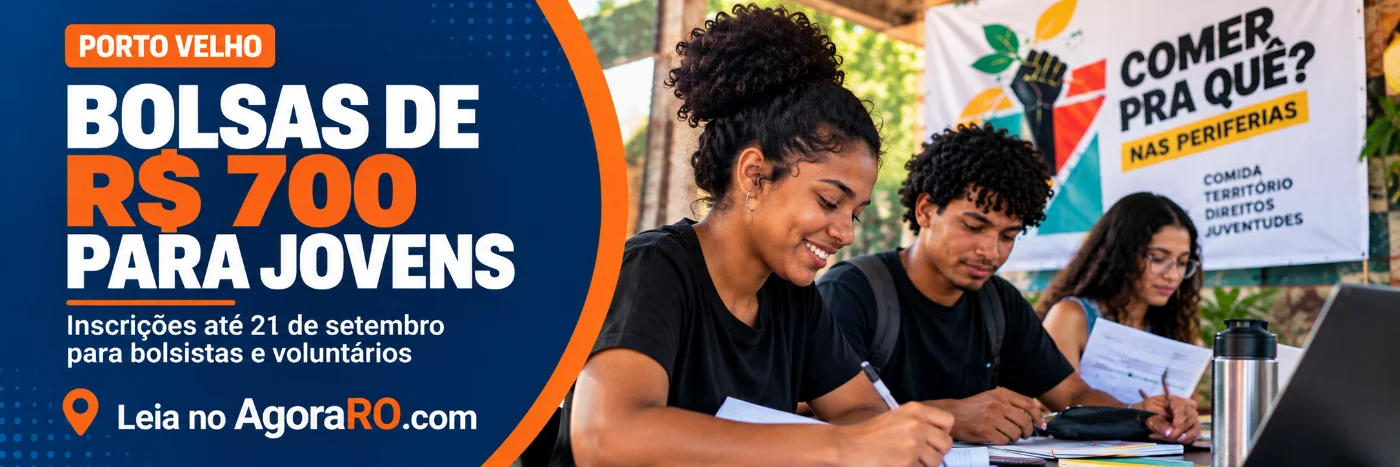 Seleção de bolsas para jovens tem inscrições até 21 de setembro