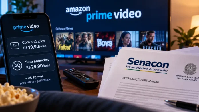 anúncios no Prime Video sob averiguação preliminar da Senacon