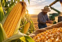 Milho de Rondônia terá bônus de 1,03% em operações do Pronaf Bônus do milho no PGPAF em Rondônia ilustrado por produção de milho no campo