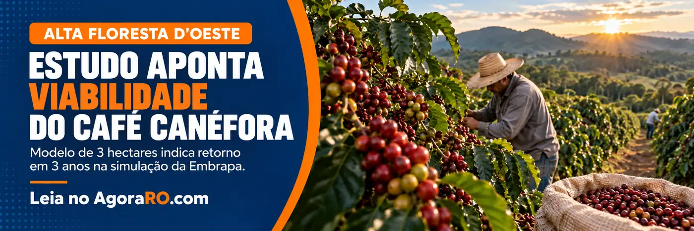 café canéfora em Alta Floresta é analisado em estudo econômico da Embrapa Rondônia