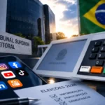 Fato ou Boato, SIADE e Pardal: entenda para que serve cada canal do TSE Canais oficiais do TSE em composição editorial com urna eletrônica, smartphone e símbolos de verificação