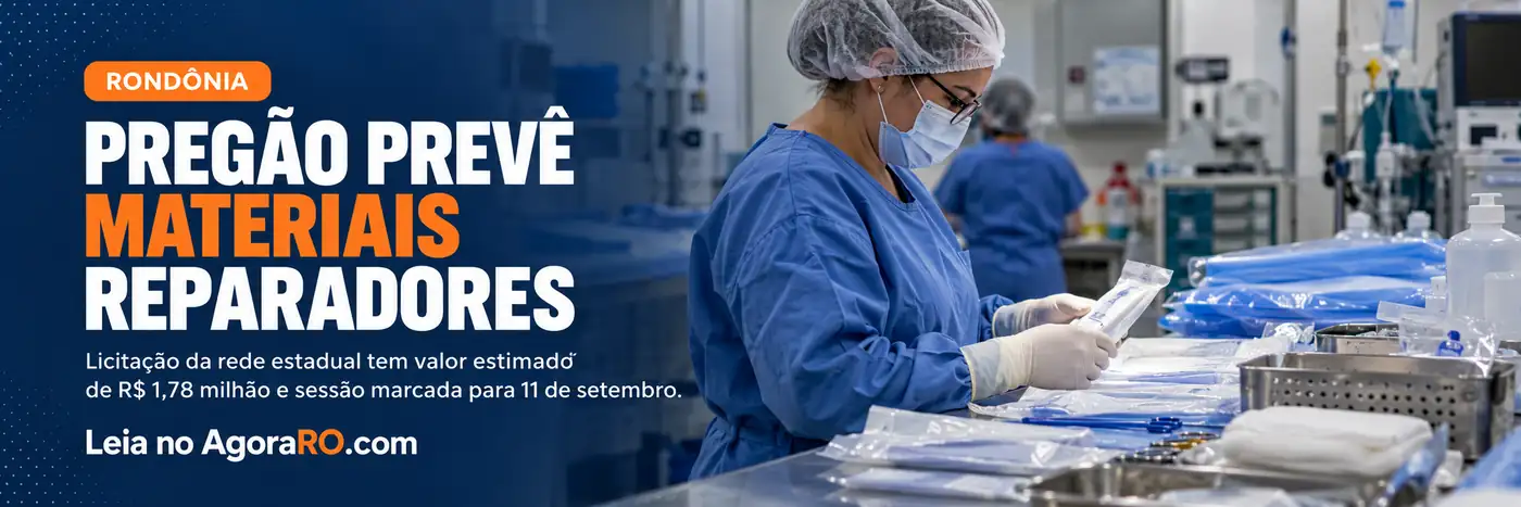 cirurgias reparadoras são tema de pregão para materiais hospitalares da rede estadual de Rondônia