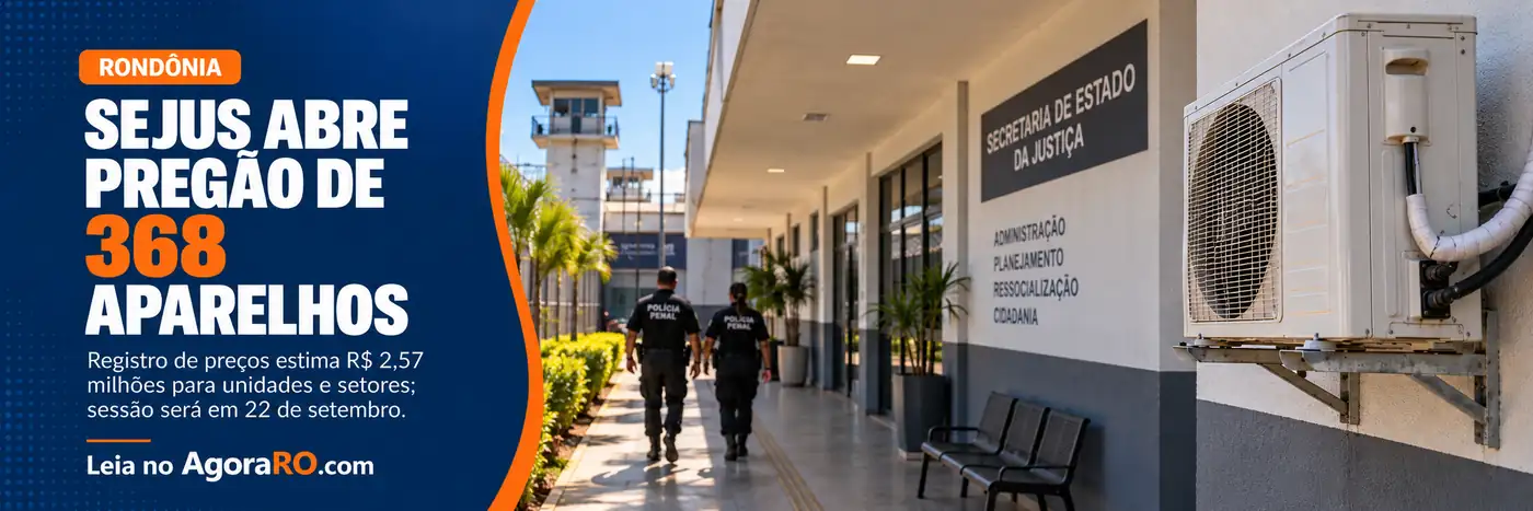 climatização da Sejus é tema de pregão para registro de preços de aparelhos de ar-condicionado em Rondônia