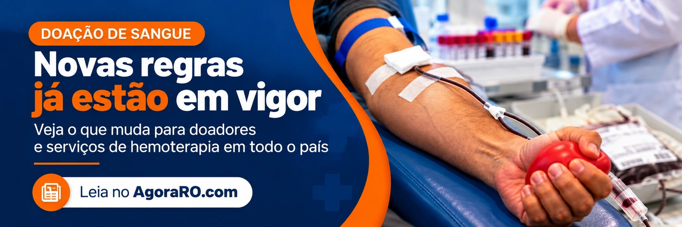 Novas regras para doação de sangue entram em vigor em 30 de setembro de 2026