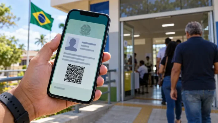 Composição editorial sobre e-Título no dia da eleição em Rondônia.