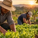 Edital de R$ 50 milhões recebe propostas para agricultura familiar; Rondônia integra lote Norte edital para agricultura familiar: trabalhadores em plantação ilustrativa; imagem não registra beneficiários nem projeto do MDA.