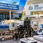 Guajará-Mirim destina R$ 1,35 milhão para equipamentos da saúde Composição ilustrativa sobre equipamentos de saúde previstos para Guajará-Mirim