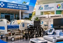 Guajará-Mirim destina R$ 1,35 milhão para equipamentos da saúde Composição ilustrativa sobre equipamentos de saúde previstos para Guajará-Mirim