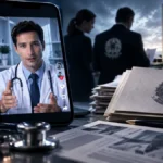 Governo cobra YouTube por vídeos com falsos médicos criados por IA Falsos médicos por IA em composição editorial sobre vídeos de saúde e inteligência artificial