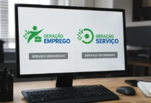 Portais Geração Emprego e Geração Serviço são encerrados em Rondônia Geração Emprego e Geração Serviço aparecem em tela com aviso de serviço encerrado