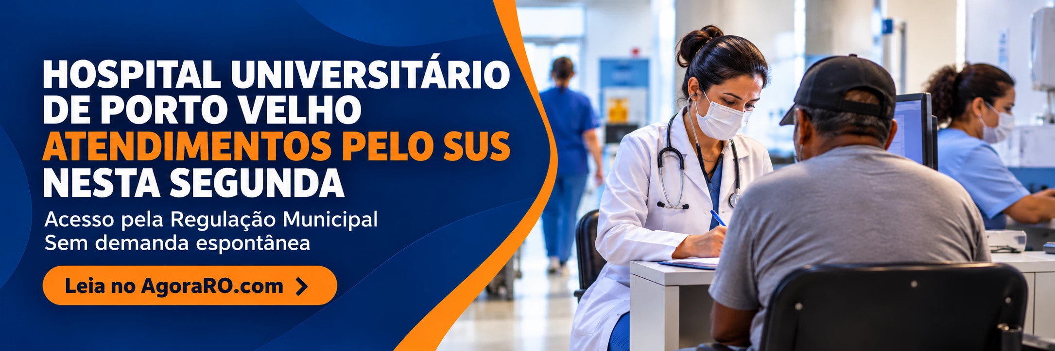 Hospital Universitário de Porto Velho com atendimentos pelo SUS nesta segunda-feira