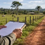 Incra publica 19 notificações fundiárias em Rondônia; veja municípios e prazos Área rural com pastagem e profissional com prancheta em composição editorial sobre notificações fundiárias do Incra em Rondônia