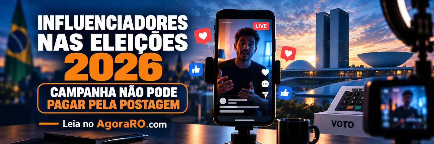 Faixa editorial sobre influenciadores nas Eleições 2026 e regras para propaganda nas redes