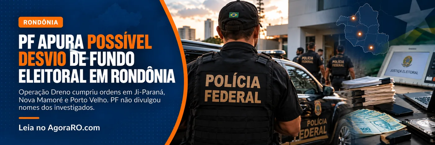 Operação Dreno em Rondônia apura possível desvio de recursos do Fundo Eleitoral