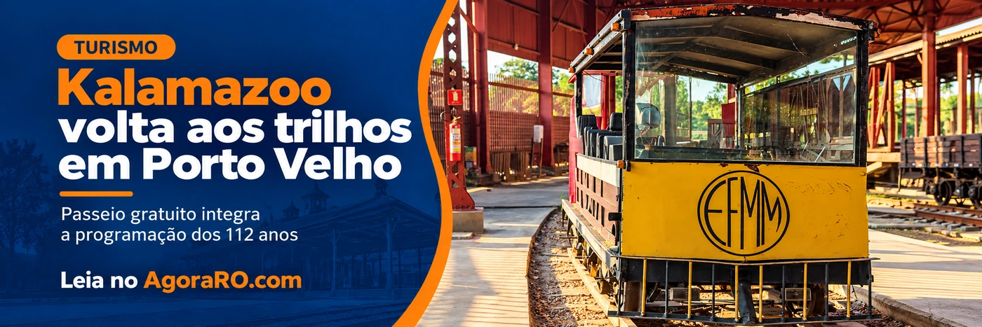 Passeio de Kalamazoo volta aos trilhos históricos em Porto Velho