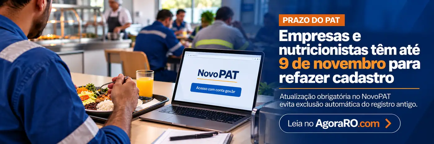 Faixa editorial do PAT com prazo de 9 de novembro para refazer cadastro