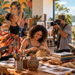 Cerejeiras abre R$ 119,3 mil para 20 projetos culturais; inscrições vão até dia 29 Composição editorial sobre projetos culturais em Cerejeiras com música, dança, fotografia, artesanato e leitura.