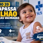 Pneumo 20 passa de 1 milhão de crianças vacinadas pelo SUS Pneumo 20 ultrapassa 1 milhão de crianças vacinadas pelo SUS