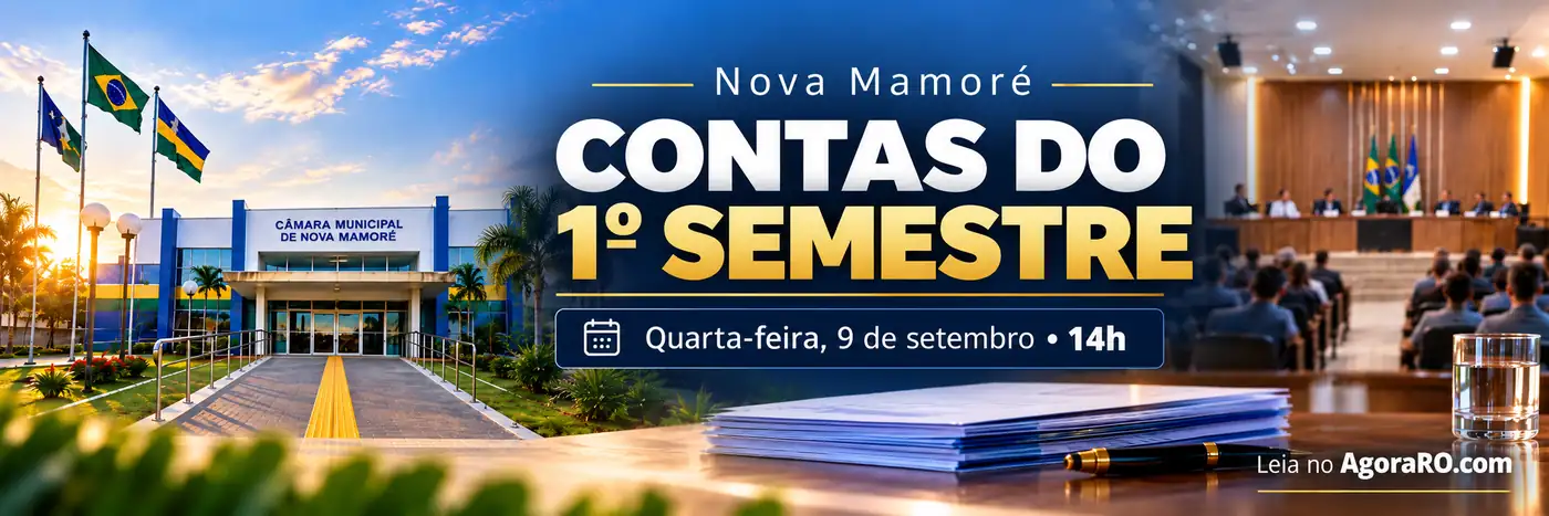 Prestação de contas em Nova Mamoré marcada para 9 de setembro às 14h