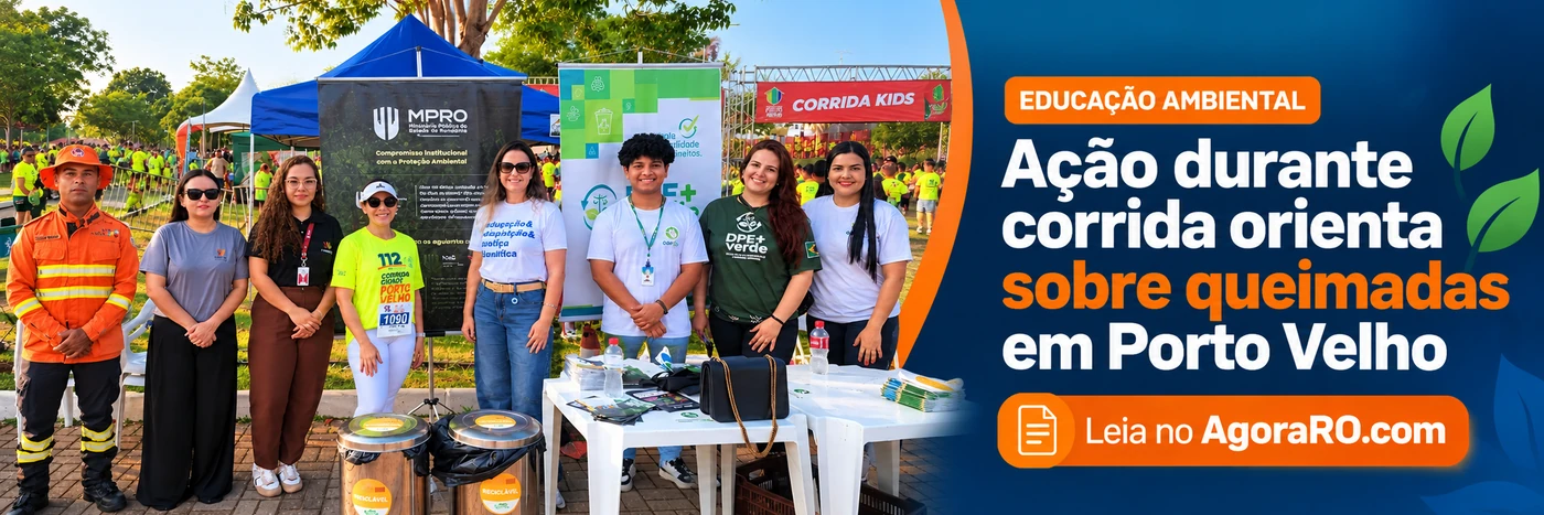 Educação ambiental durante corrida aborda prevenção de queimadas em Porto Velho