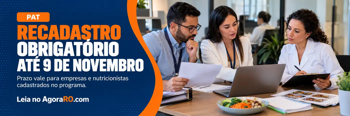 recadastramento do PAT obrigatório até 9 de novembro para empresas e nutricionistas