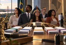 Eleições 2026: partidos têm até hoje para distribuir recursos reservados a candidaturas Composição editorial sobre recursos eleitorais 2026, Justiça Eleitoral e candidaturas contempladas