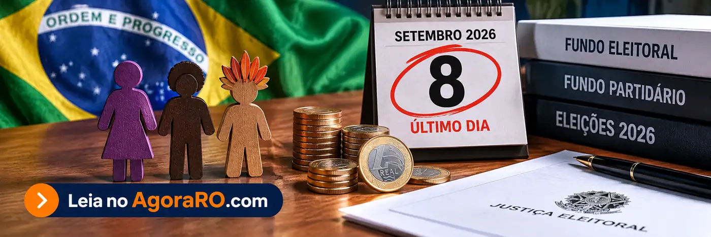 Faixa editorial sobre o prazo de 8 de setembro para distribuição de recursos eleitorais 2026