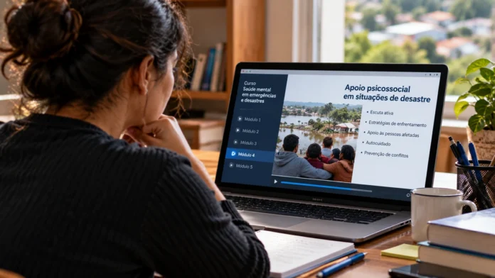 Curso gratuito sobre saúde mental em desastres é realizado on-line