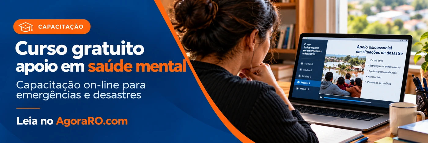 Curso gratuito sobre saúde mental em desastres tem 14 horas e certificado