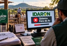 Idaron interrompe sistema às 14h; GTA terá validade ampliada Sistema da Idaron fora do ar para atualização com produtor, gado e documentos de GTA