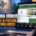 Sistema criado pela Justiça Federal em Rondônia já ajudou a evitar R$ 5,7 milhões em pagamentos indevidos Sistema Hórus na Justiça Federal de Rondônia em arte editorial sobre prevenção de pagamentos judiciais em duplicidade